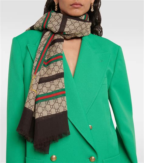 green gucci scarf amazon|Gucci bandana scarf.